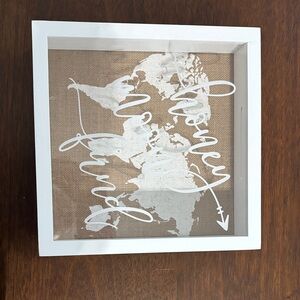White Shadow Box with “Honeymoon Fund” decal